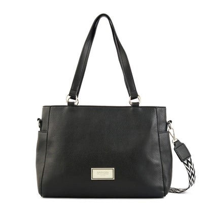 Wallet Two Handles Three divisions medium black sable