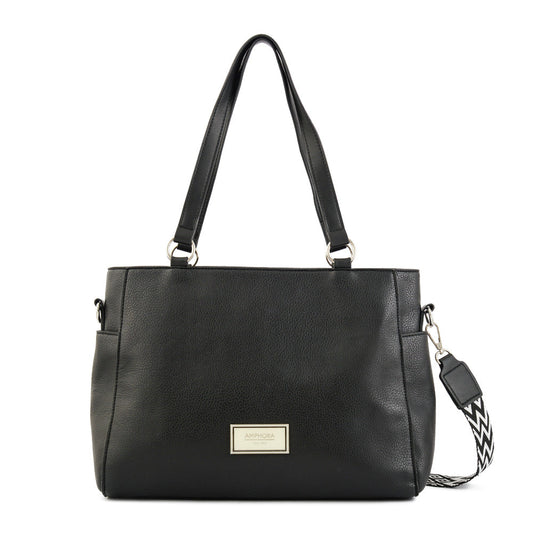 Wallet Two Handles Three divisions medium black sable