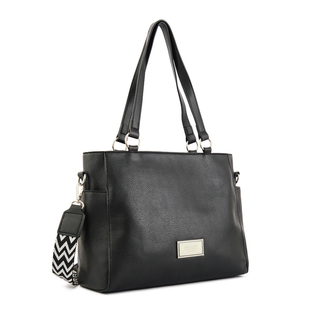 Wallet Two Handles Three divisions medium black sable