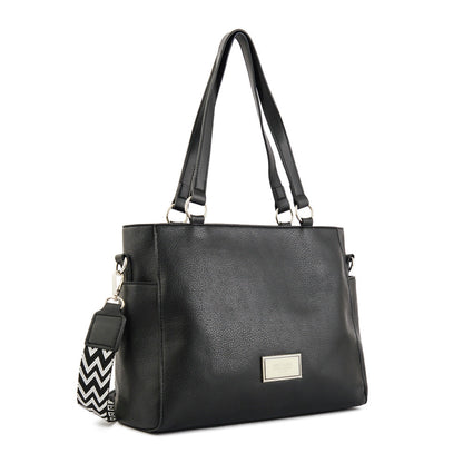 Wallet Two Handles Three divisions medium black sable