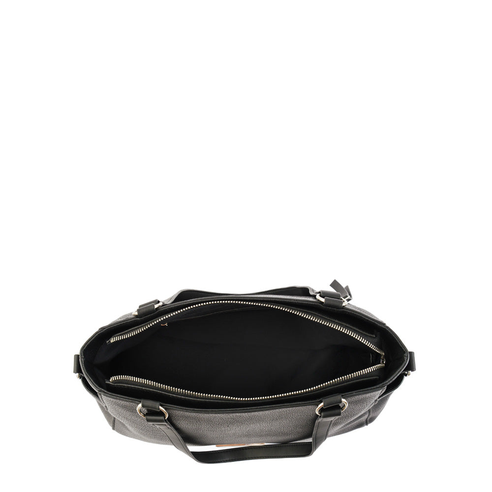 Wallet Two Handles Three divisions medium black sable