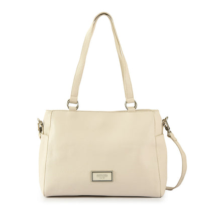 Wallet Two Handles Three divisions medium raw white sable