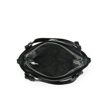 Medium black roudy two-handle wallet