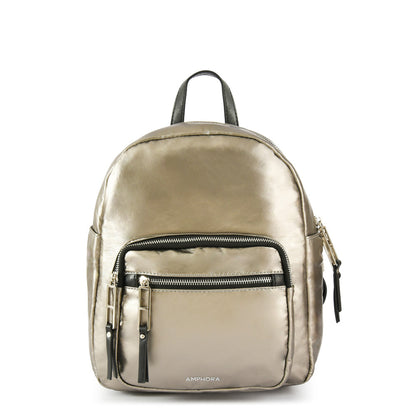 Dark Silver Organic Medium Lid Backpack