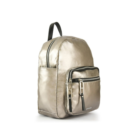 Dark Silver Organic Medium Lid Backpack