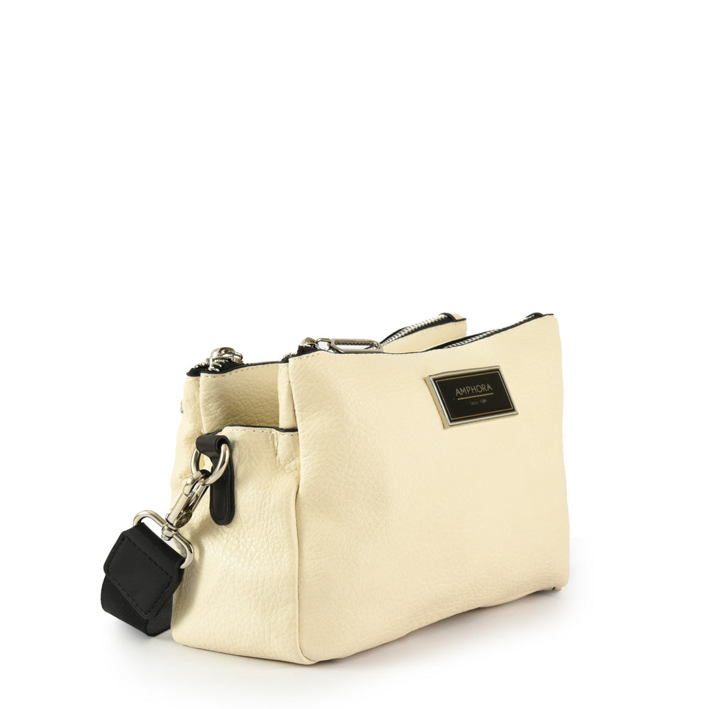 Becky medium ecru white crossbody bag