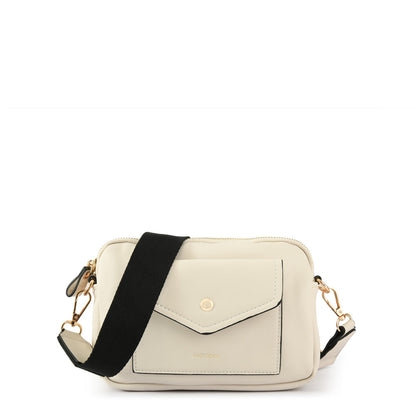 Small ecru white cyril shoulder bag