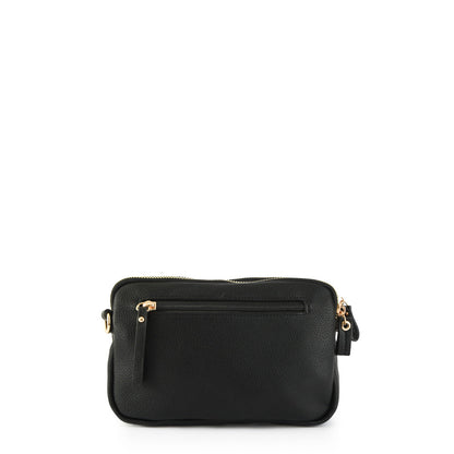 Cyril small textured black crossbody wallet
