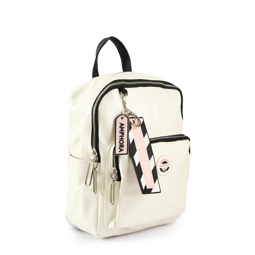 Anne-Claire Medium Backpack White