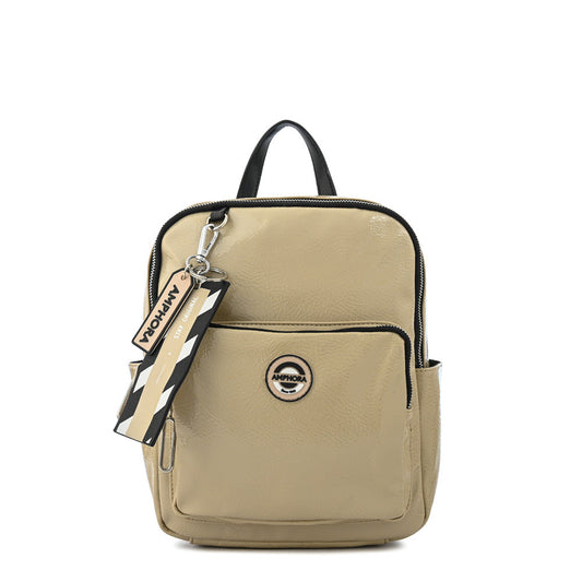 Medium beige Anne-Claire backpack