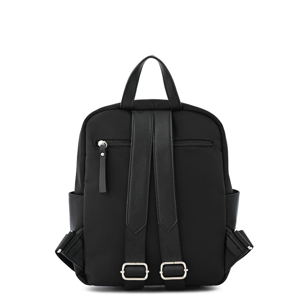 Anne-Claire Medium Textured Black Backpack