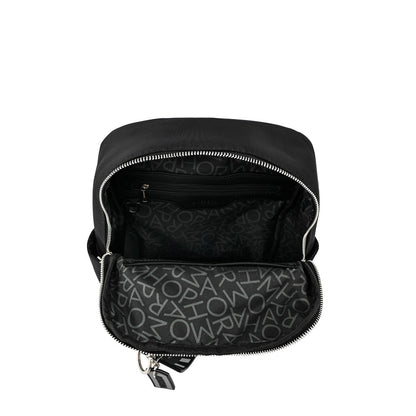 Anne-Claire Medium Textured Black Backpack