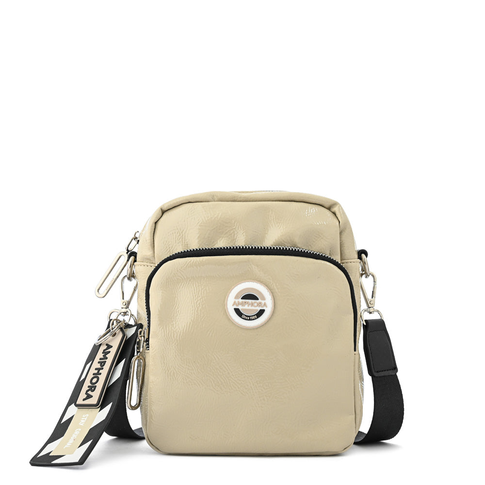 Anne-Claire beige small crossbody bag