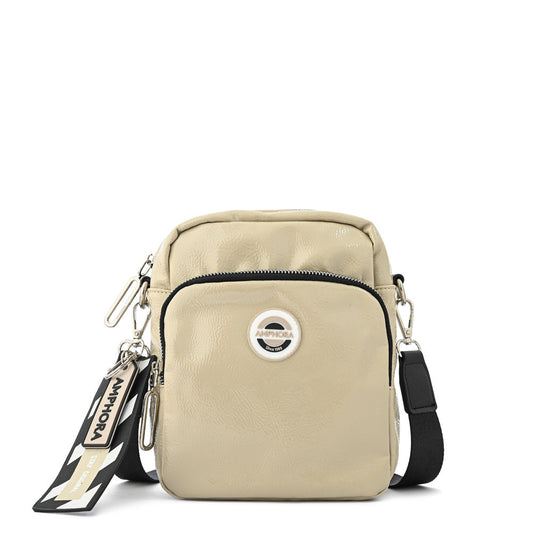 Anne-Claire beige small crossbody bag