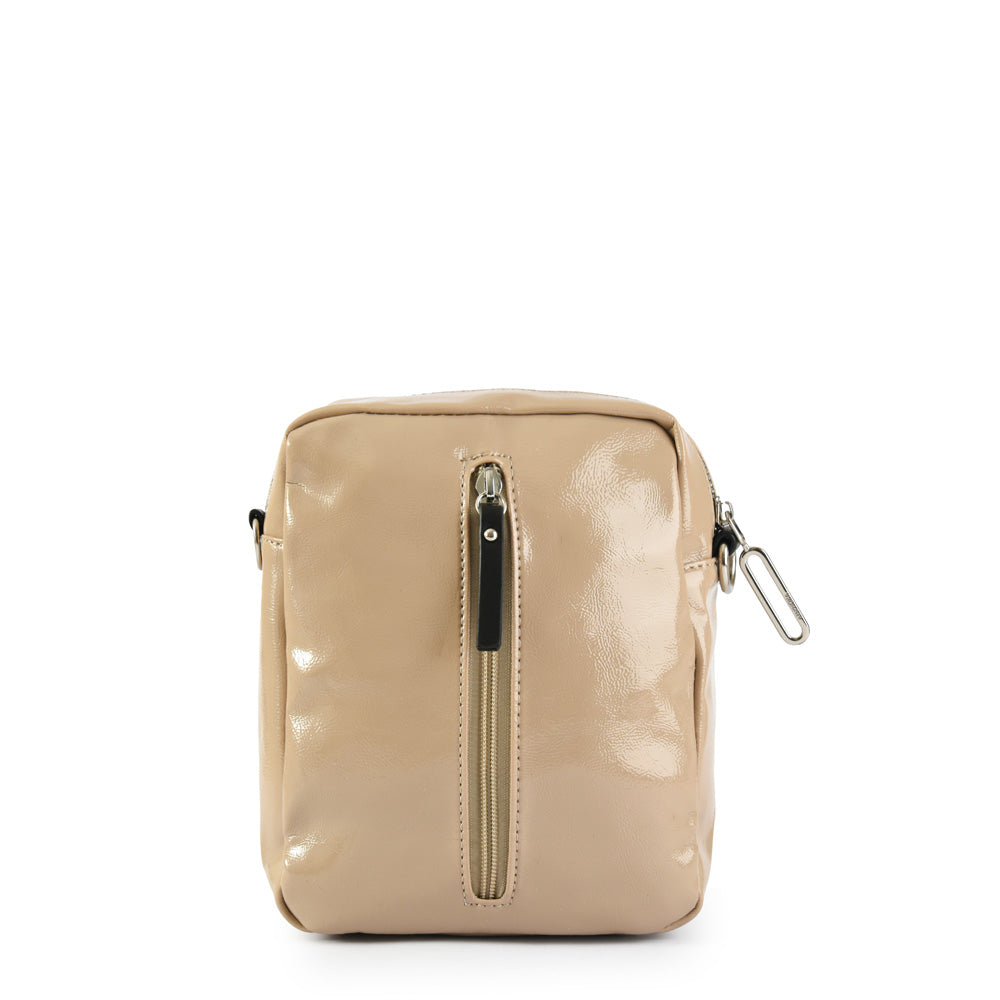 Anne-Claire Taupe Small Crossbody Wallet