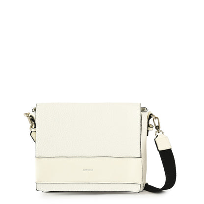 Medium white lunna shoulder bag