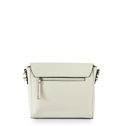 Medium white lunna shoulder bag