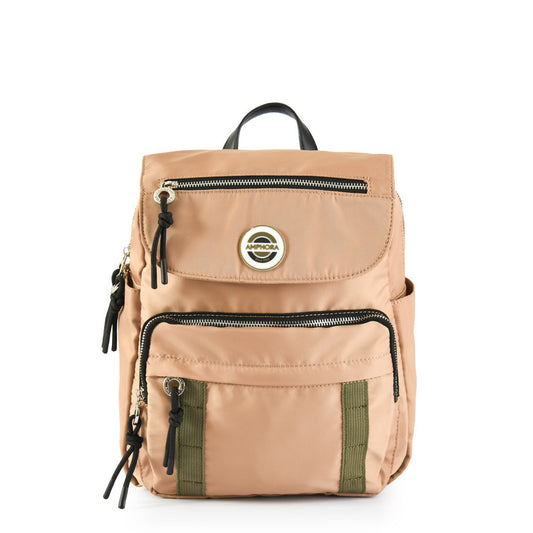 Adabella Beige Medium Lid Backpack