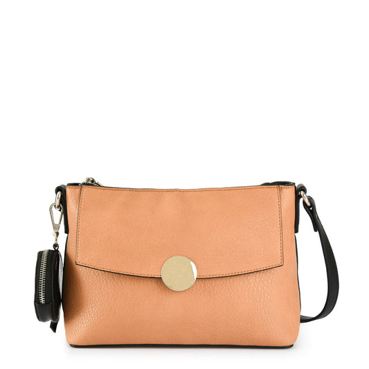 Camel bremen crossbody bag