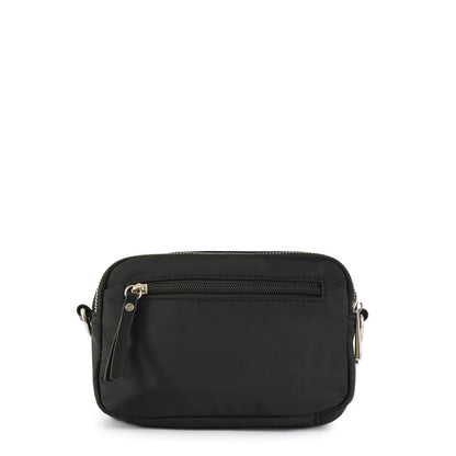 Small black feña crossbody wallet