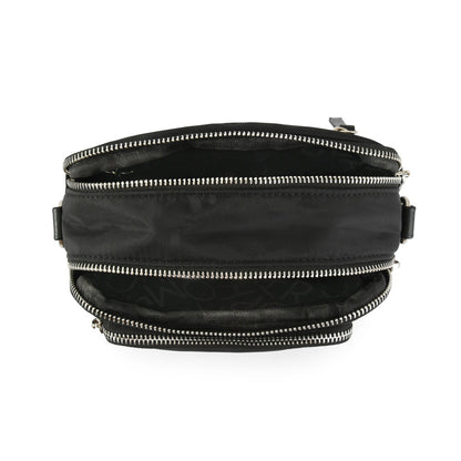 Small black feña crossbody wallet