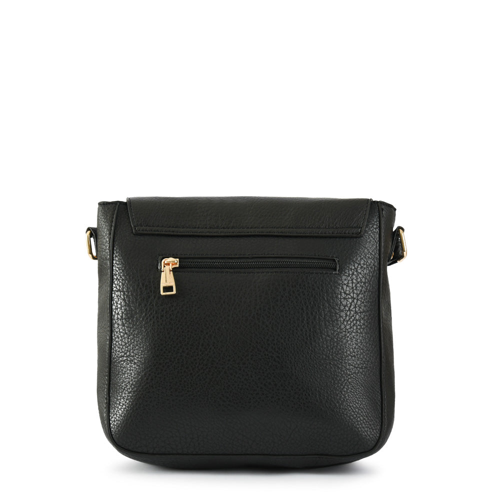 Medium black aimar crossbody wallet