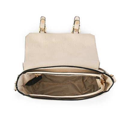 Medium ecru white Aymar crossbody bag