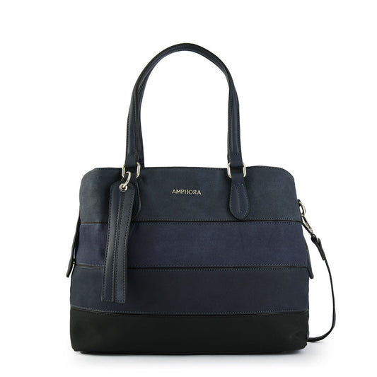 Wallet Two Handles Three divisions medium bridget dark blue