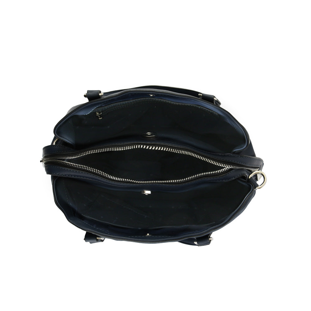 Wallet Two Handles Three divisions medium bridget dark blue