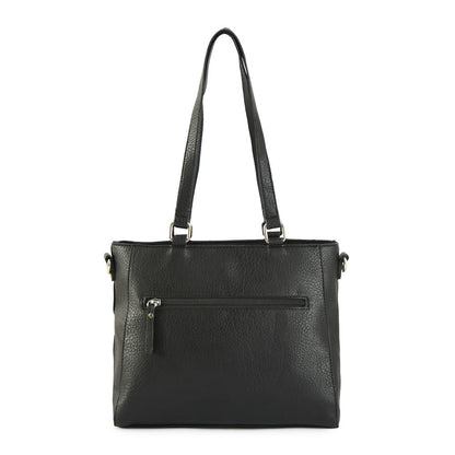 Wallet Two Handles Three divisions large black leroux