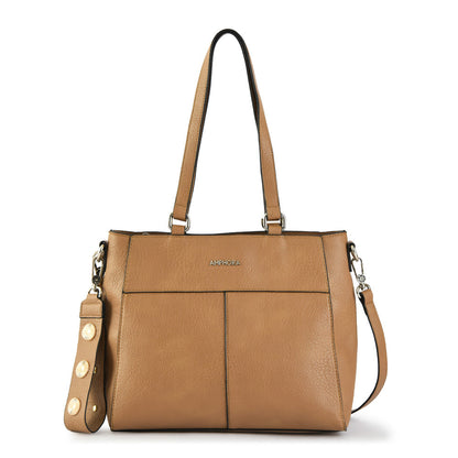 Wallet Two Handles Three large divisions leroux taupe