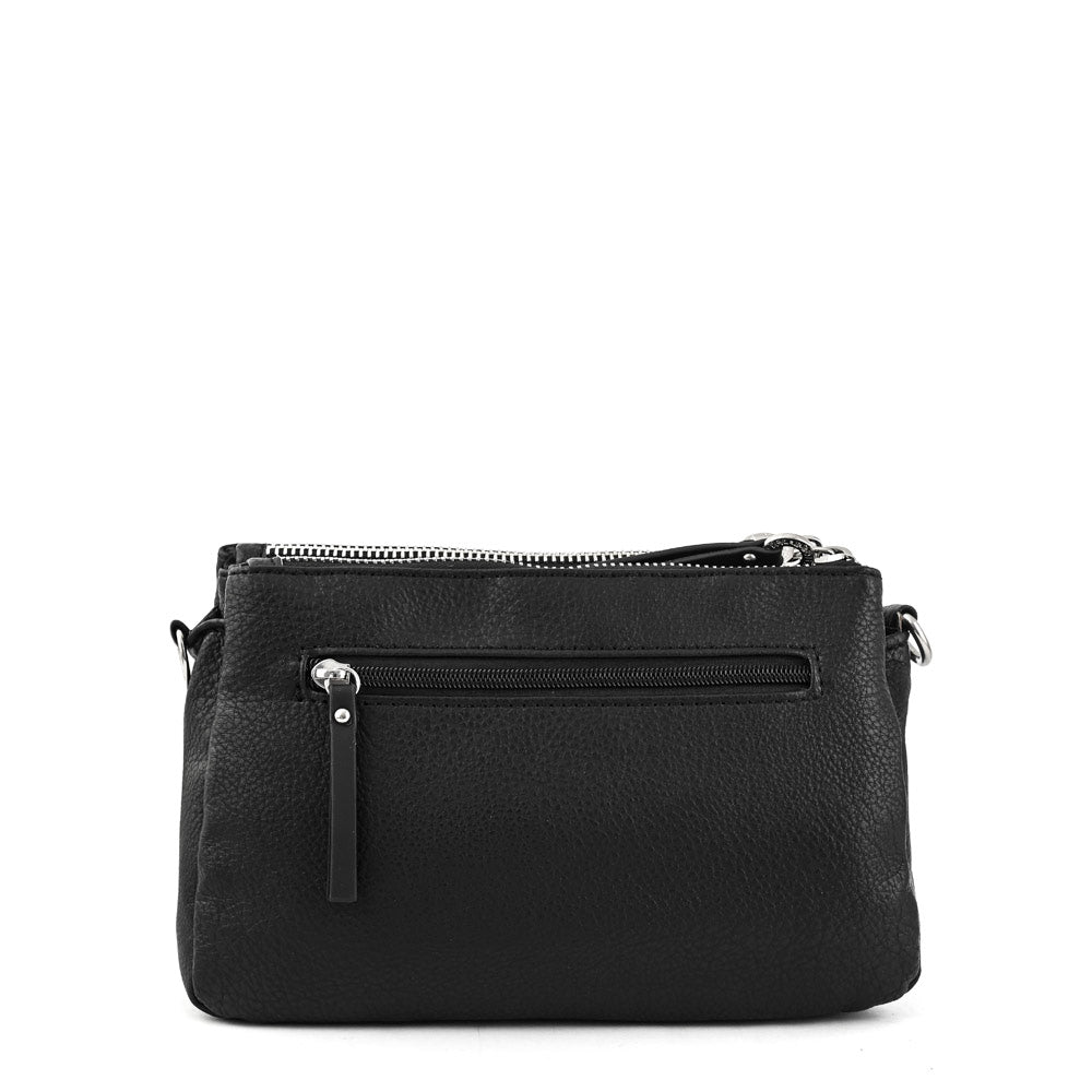 Medium black carpentier crossbody wallet