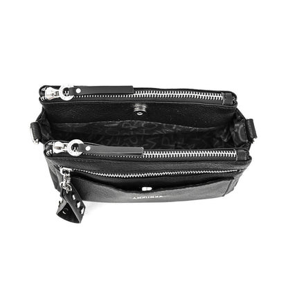 Medium black carpentier crossbody wallet