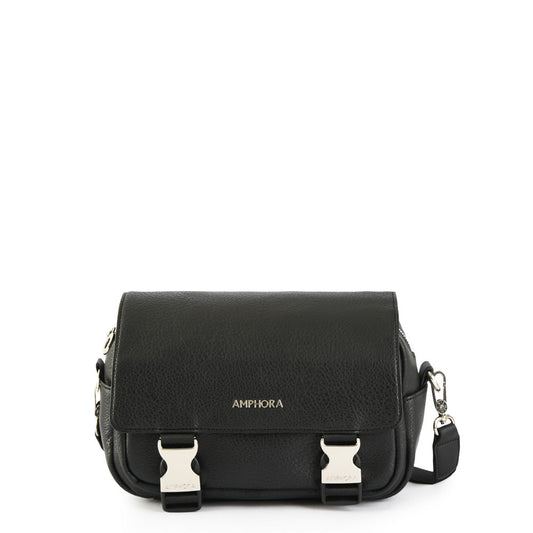 Special black royer medium crossbody wallet