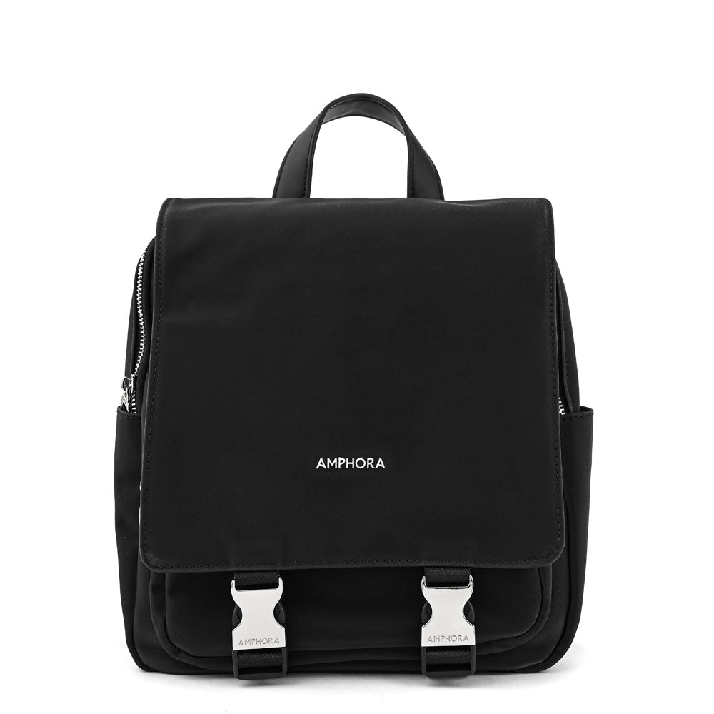 Royer Black Large Lid Backpack