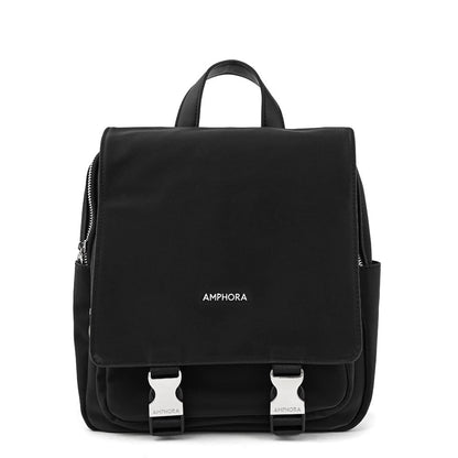 Royer Black Large Lid Backpack