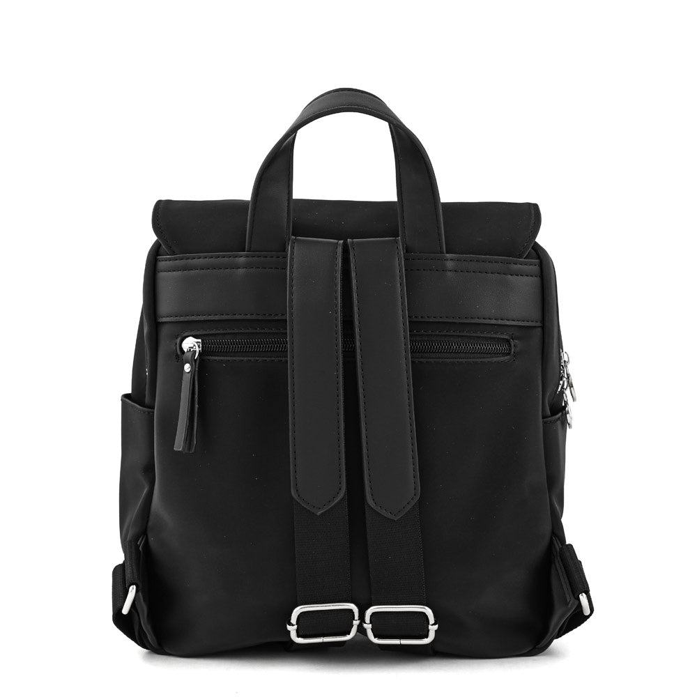 Royer Black Large Lid Backpack
