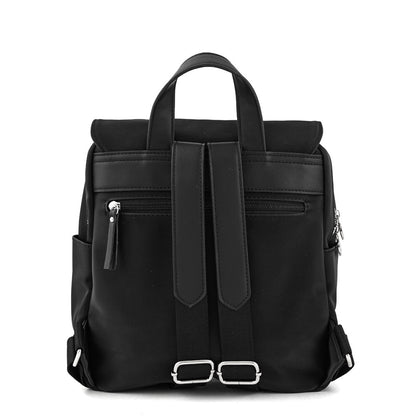 Royer Black Large Lid Backpack