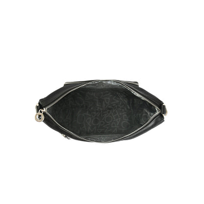 Medium black russo crossbody wallet