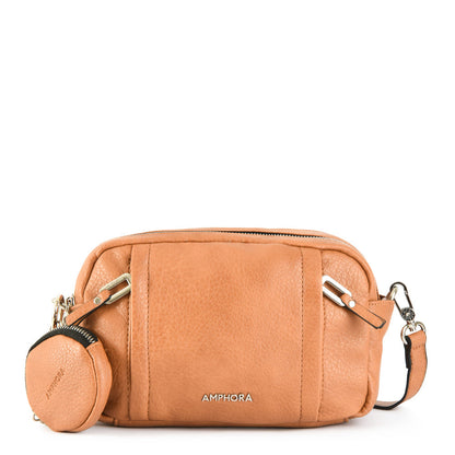 Dumas camel medium crossbody bag