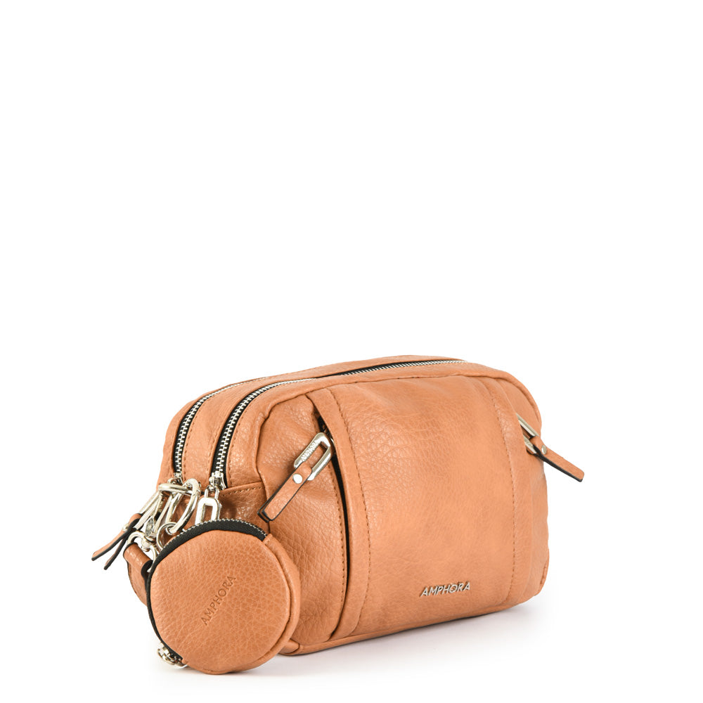 Dumas camel medium crossbody bag