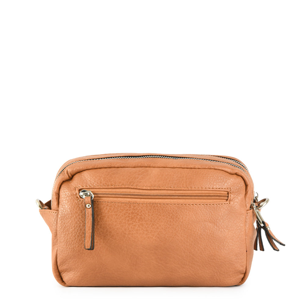 Dumas camel medium crossbody bag