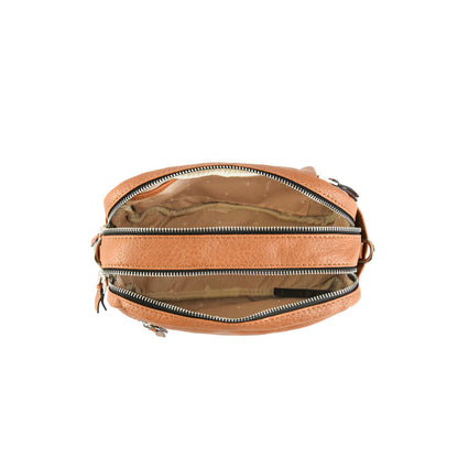 Dumas camel medium crossbody bag