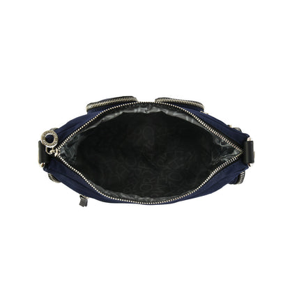 Dark blue marty medium crossbody wallet