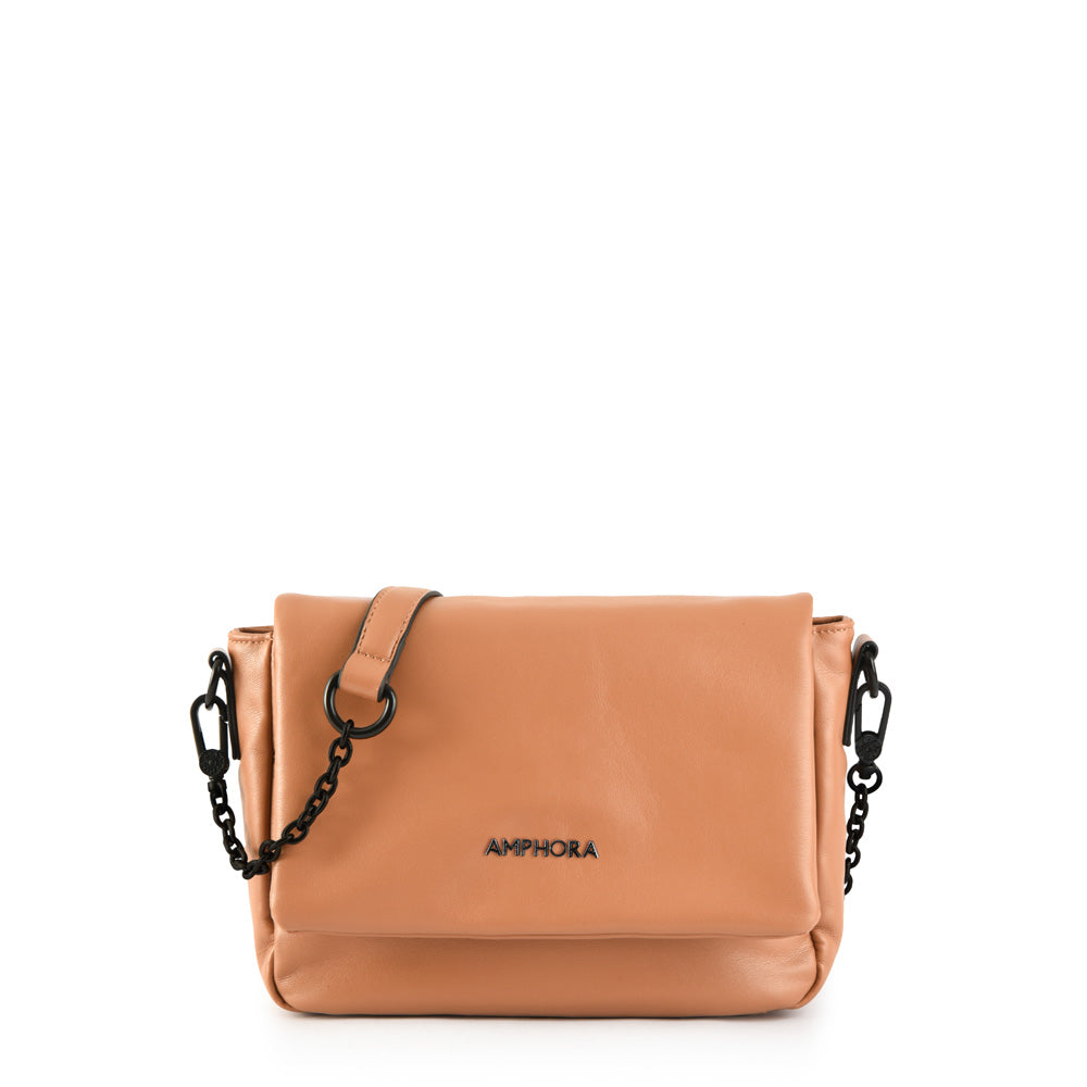 Medium aubry camel crossbody bag