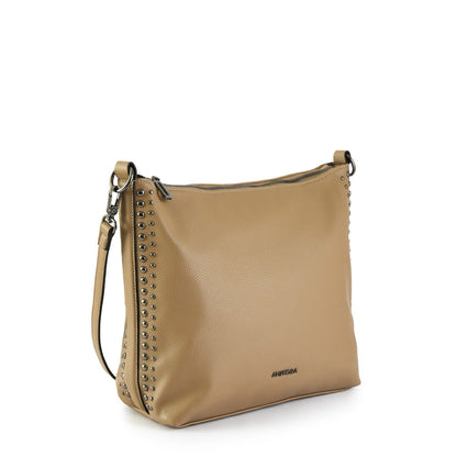 Large Baily taupe crossbody bag