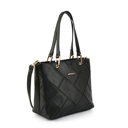 Deluca medium black two handle wallet