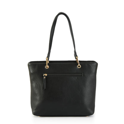 Deluca medium black two handle wallet