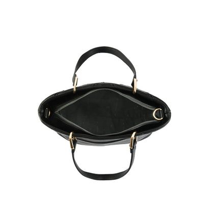 Deluca medium black two handle wallet