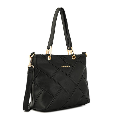 Small black deluca crossbody wallet